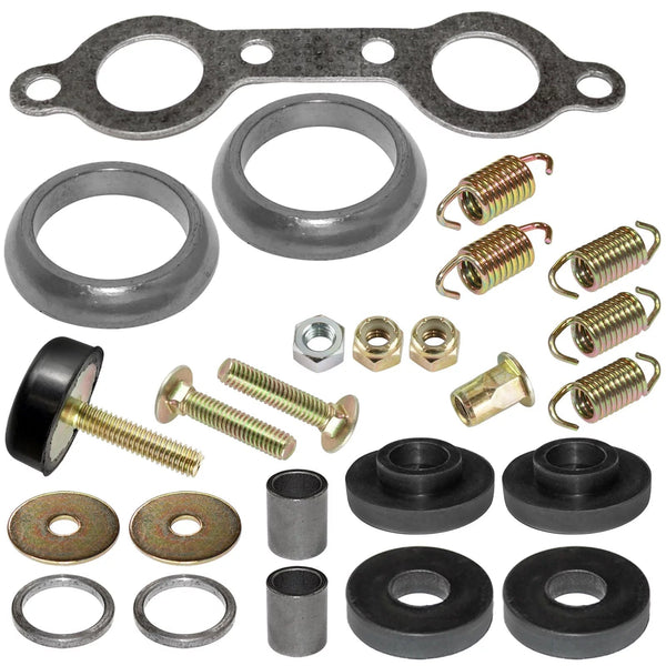 Partwerks Aftermarket New Exhaust Muffler Silencer Kit KI1555YX155DM for Polaris Sportsman 700 EFI 2002-2006 / MV7 2005