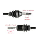 Replacement New 705401383 Shafts for Can-Am Outlander 1000 XMR 2013 2014 2015, 650 XMR 2013 2014 2015, 800R XMR 2015